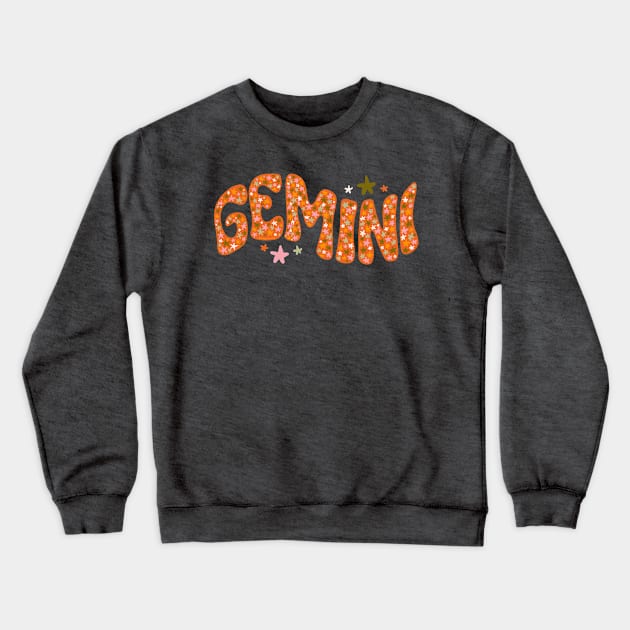 Starry Gemini Crewneck Sweatshirt by Doodle by Meg